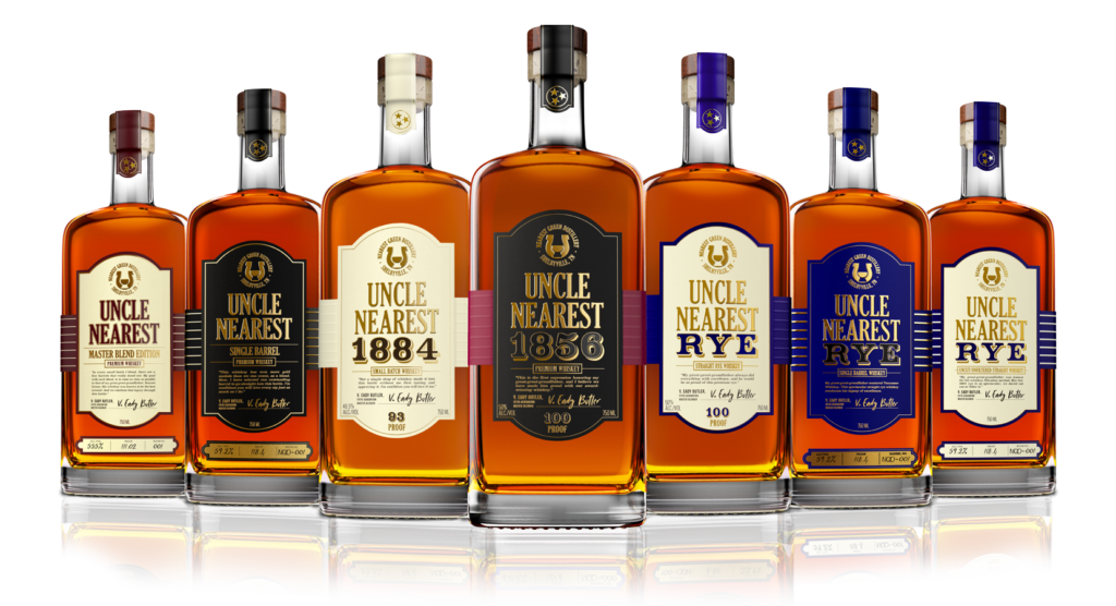 uncle nearest 7BottleLineupBlack 1856