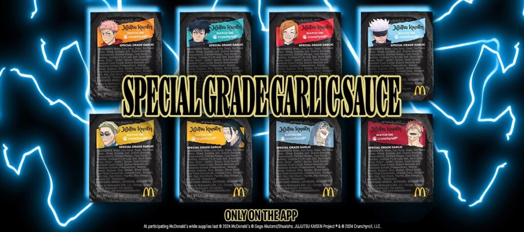 MCD JUJUTSU KAISEN pecial Grade Garlic Sauce Hero Asset