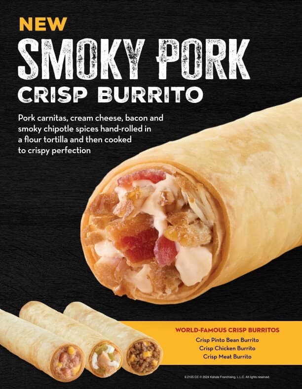 TacoTime Smoky Pork Crisp Burrito Available Now