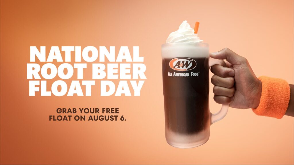 A W Restaurants National Root Beer Float Day