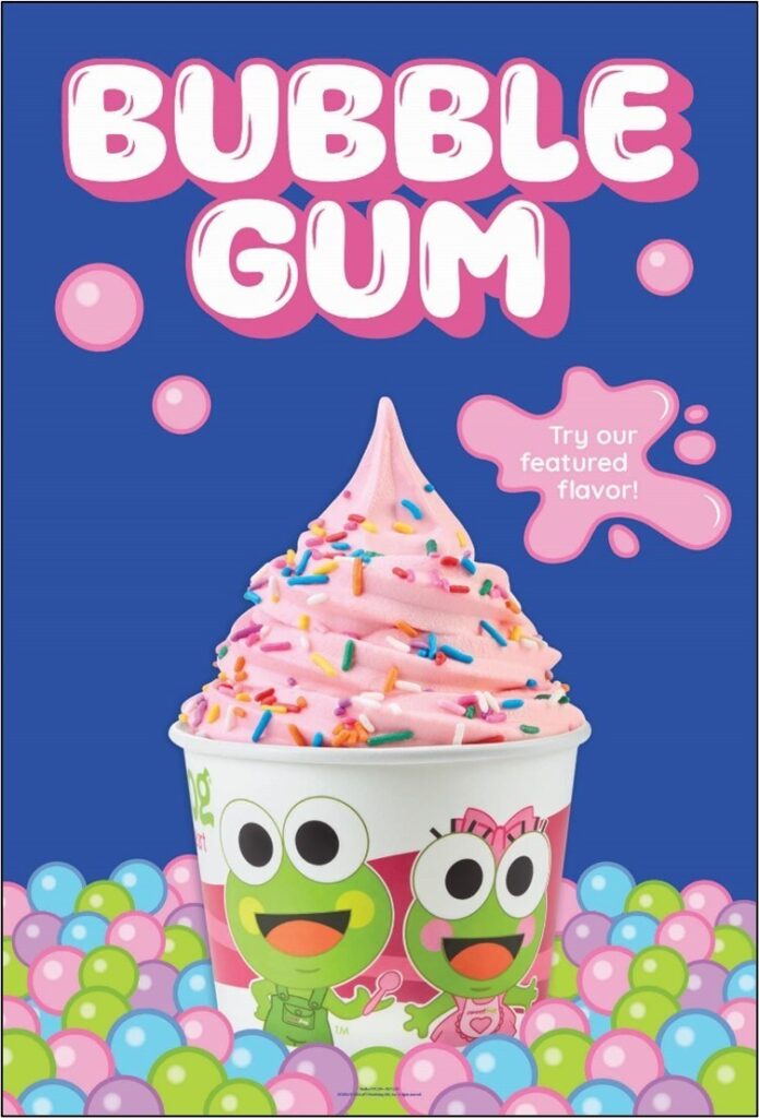 sweetFrog Frozen Yogurt Bubble Gum Available Now