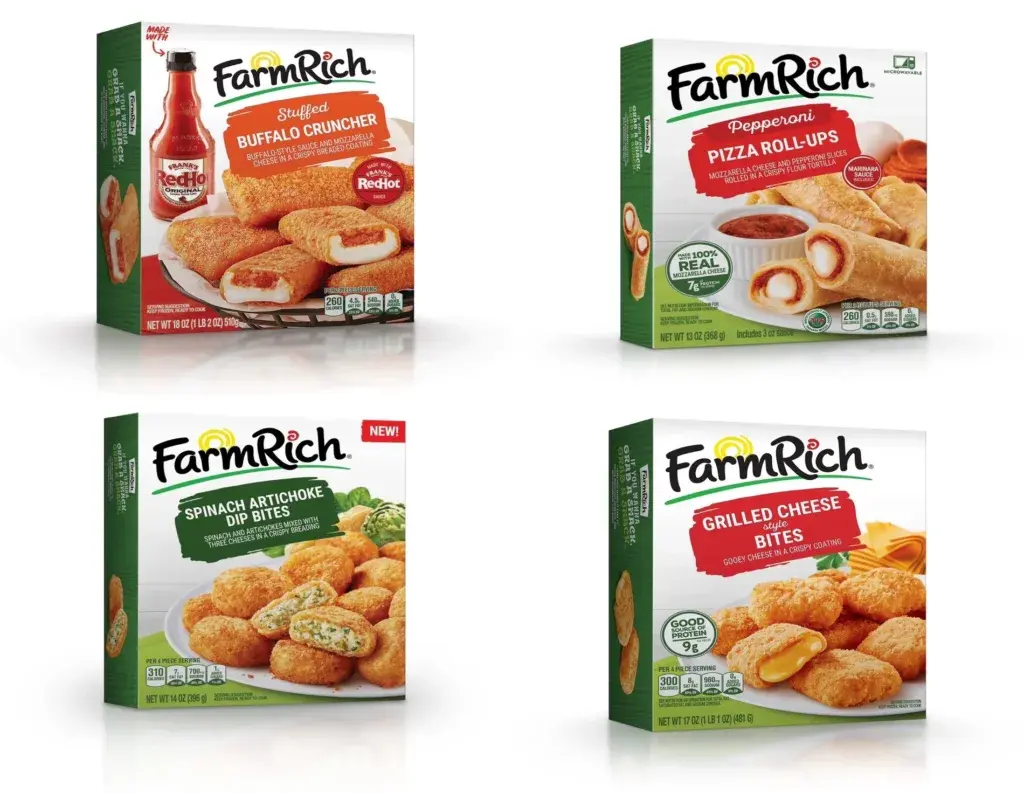 Farm Rich four tasty snacks