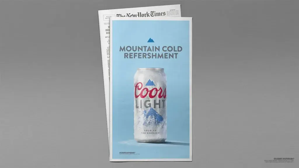 coors light misspelled ads NYT 1 9 25