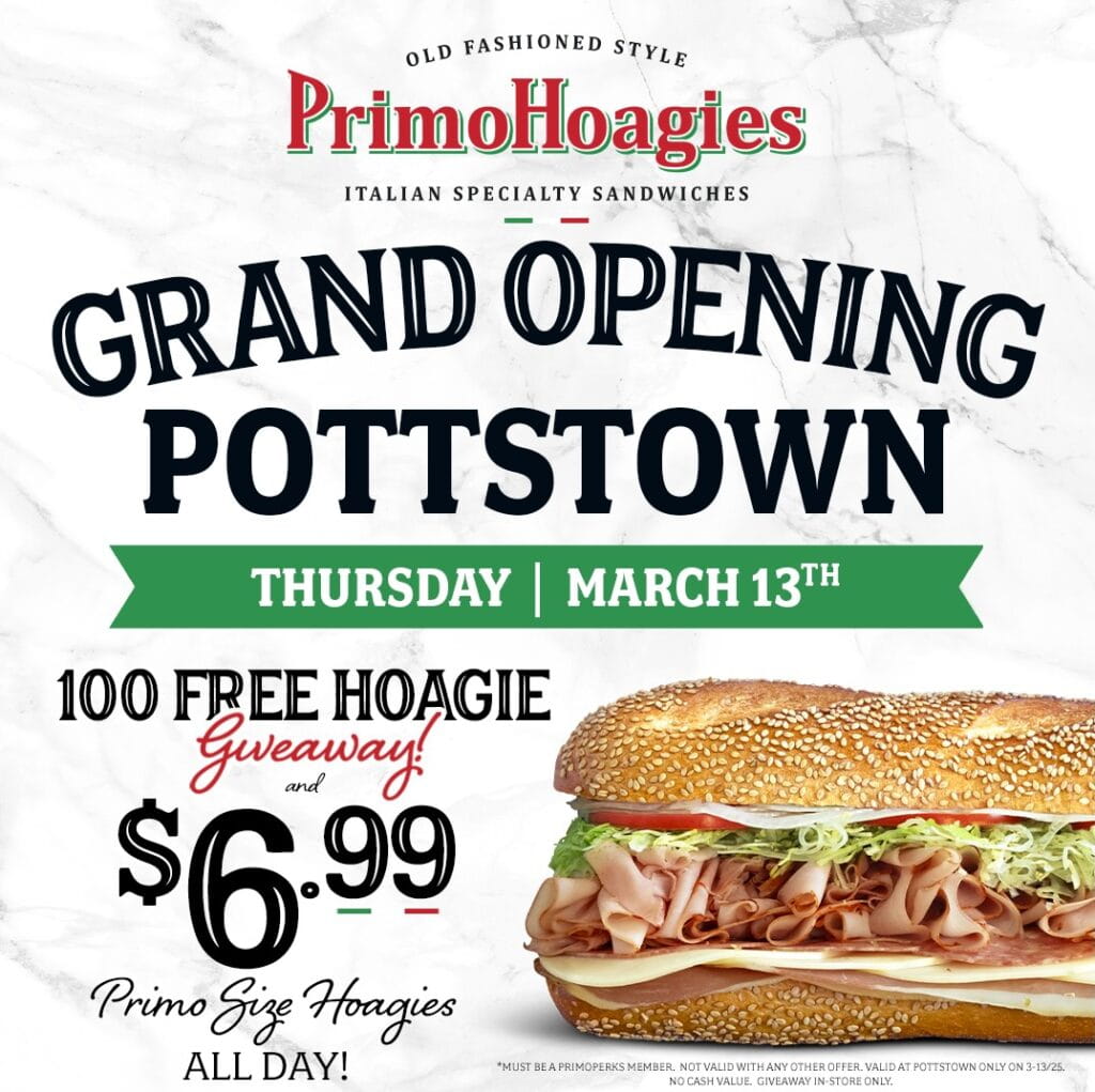 PrimoHoagies grand opening Pottstown