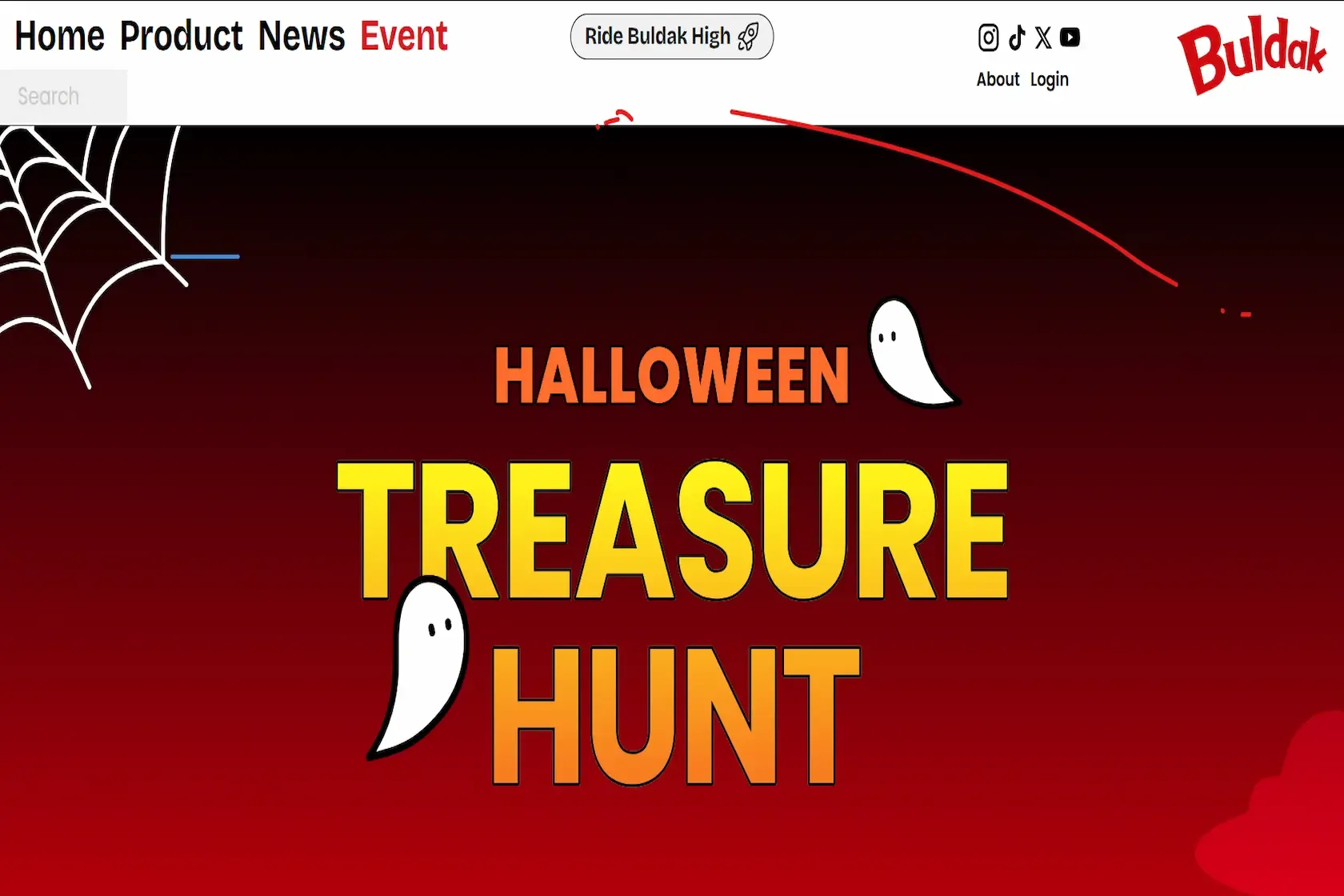 Buldak halloween treasure hunt screenshot 2025