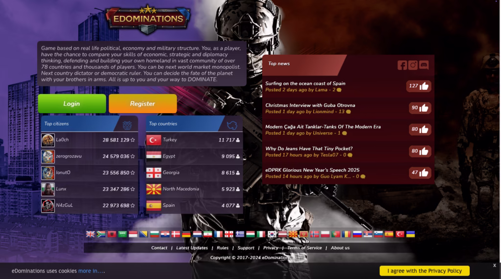 17+ Fun Online Politics and Nation Simulation Games 8 17+ Fun Online Politics and Nation Simulation Games 3