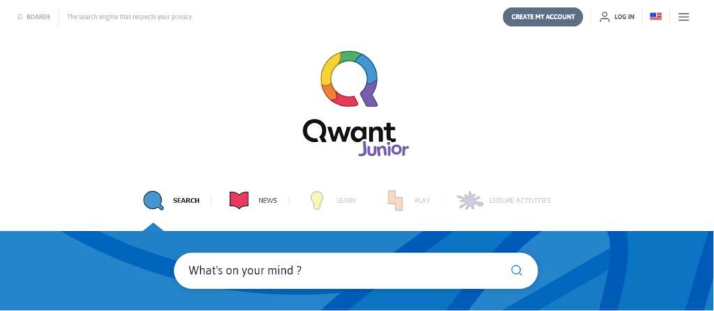 Qwant Junior Kids search engine