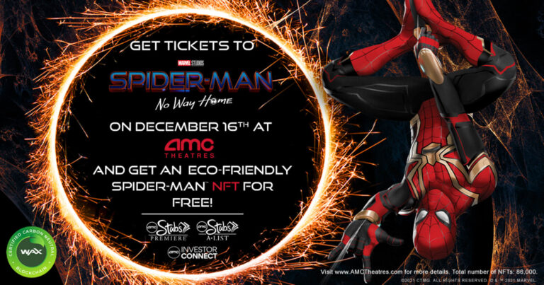 AMC Theatres Offers Free SPIDER-MAN NFT to US Moviegoers