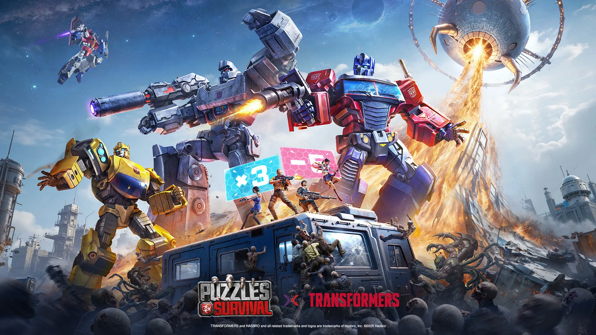 Puzzles & Survival Concludes TRANSFORMERS Collaboration: Megatron, Starscream Join Epic Unicron Event